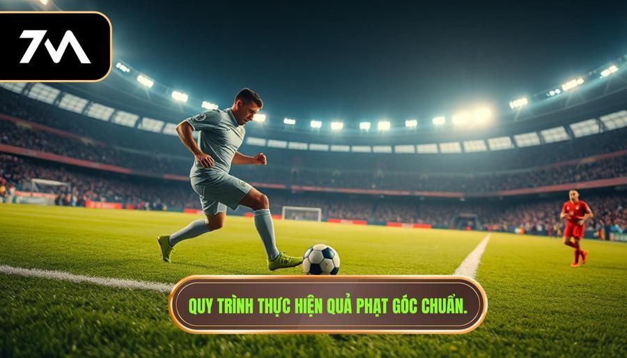 2. Quy trình thực hiện quả phạt góc chuẩn.