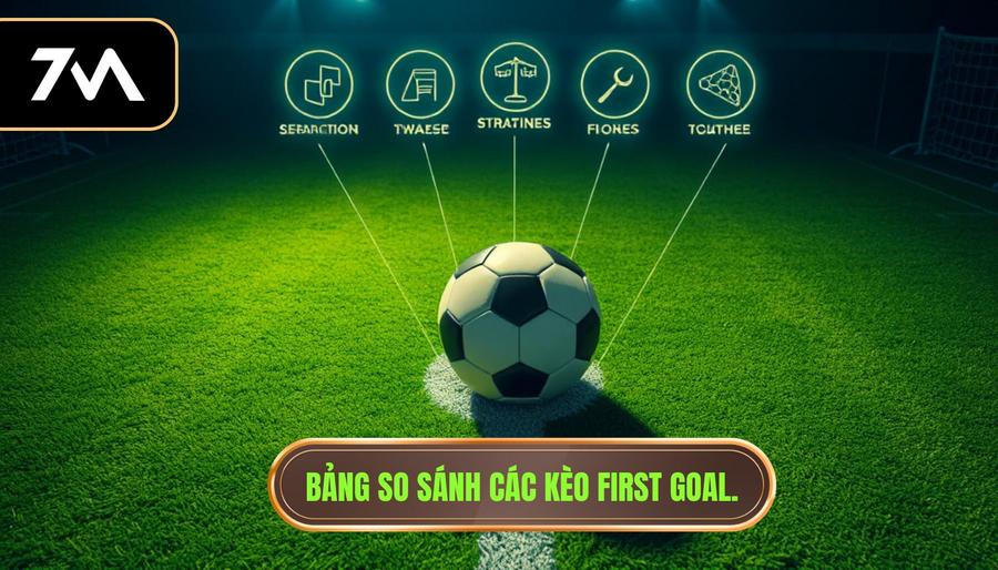 3. Bảng so sánh các kèo First Goal.